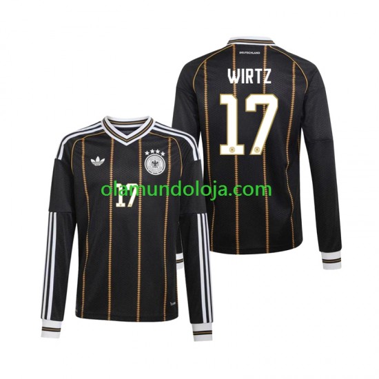 Camisola Alemanha Florian Wirtz 17 Homem Equipamento Terceiro Copa do Mundo 2026 Manga Comprida